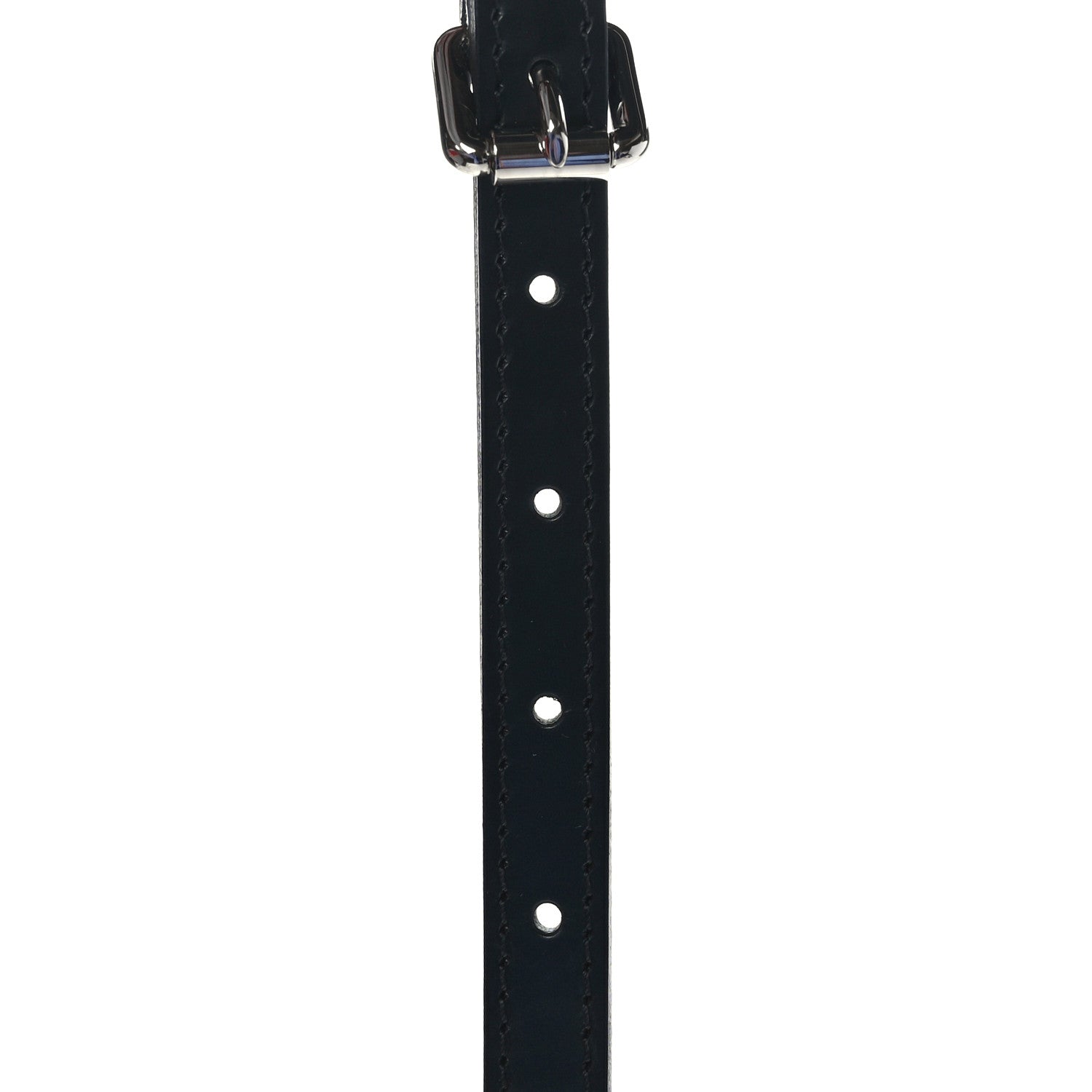Louis Vuitton Calfskin 16mm Adjustable Shoulder Strap Black 4 of 5