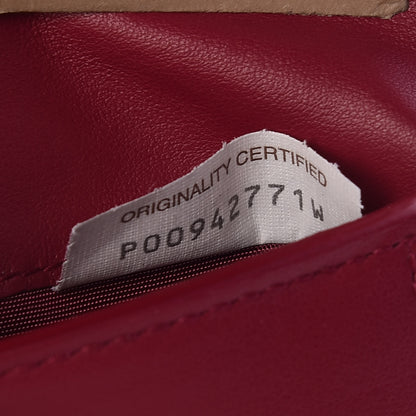 Bottega Veneta BOTTEGA VENETA Calfskin Padded Paper Mini Zip Wallet Amaranto 8 of 8