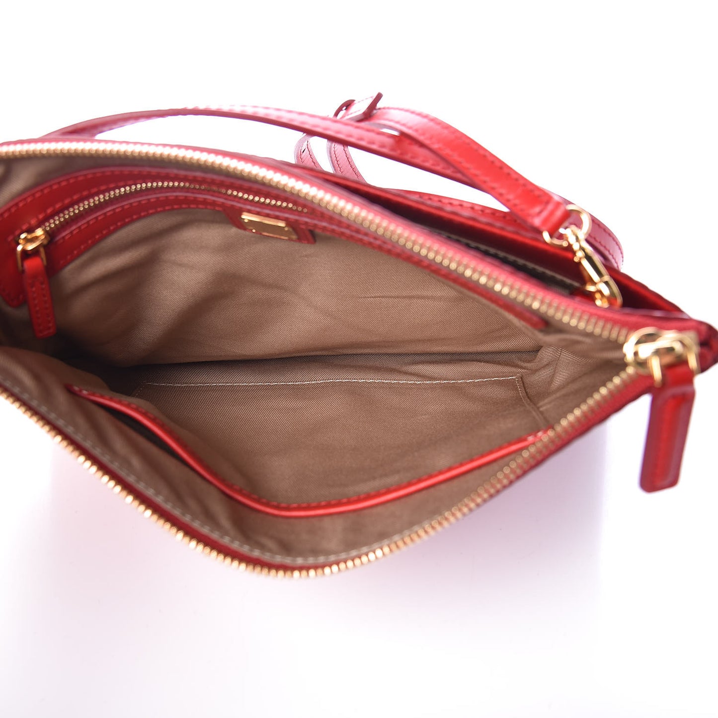 Visetos Medium Crossbody Pouch Ruby Red