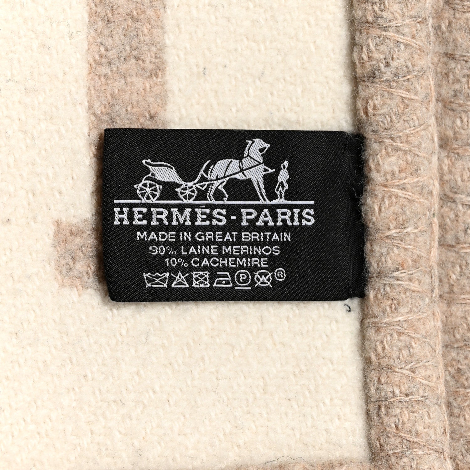 Hermes Wool Cashmere Avalon III Blanket Coco Camomille 3 of 5