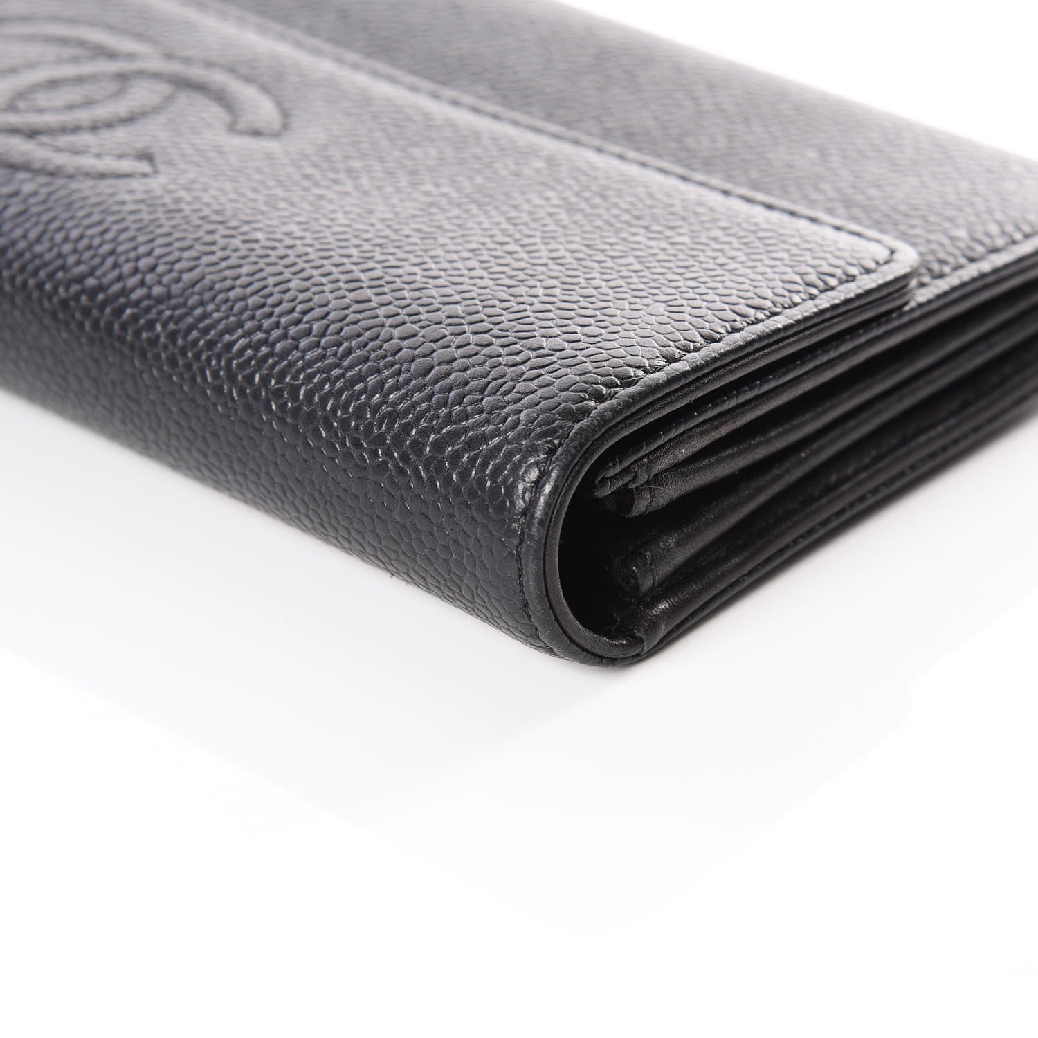 Chanel Caviar Timeless CC Large Gusset Flap Wallet Black 8 of 12