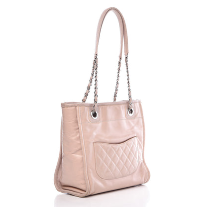 Chanel Glazed Calfskin Mini Deauville Tote Light Pink 3 of 17