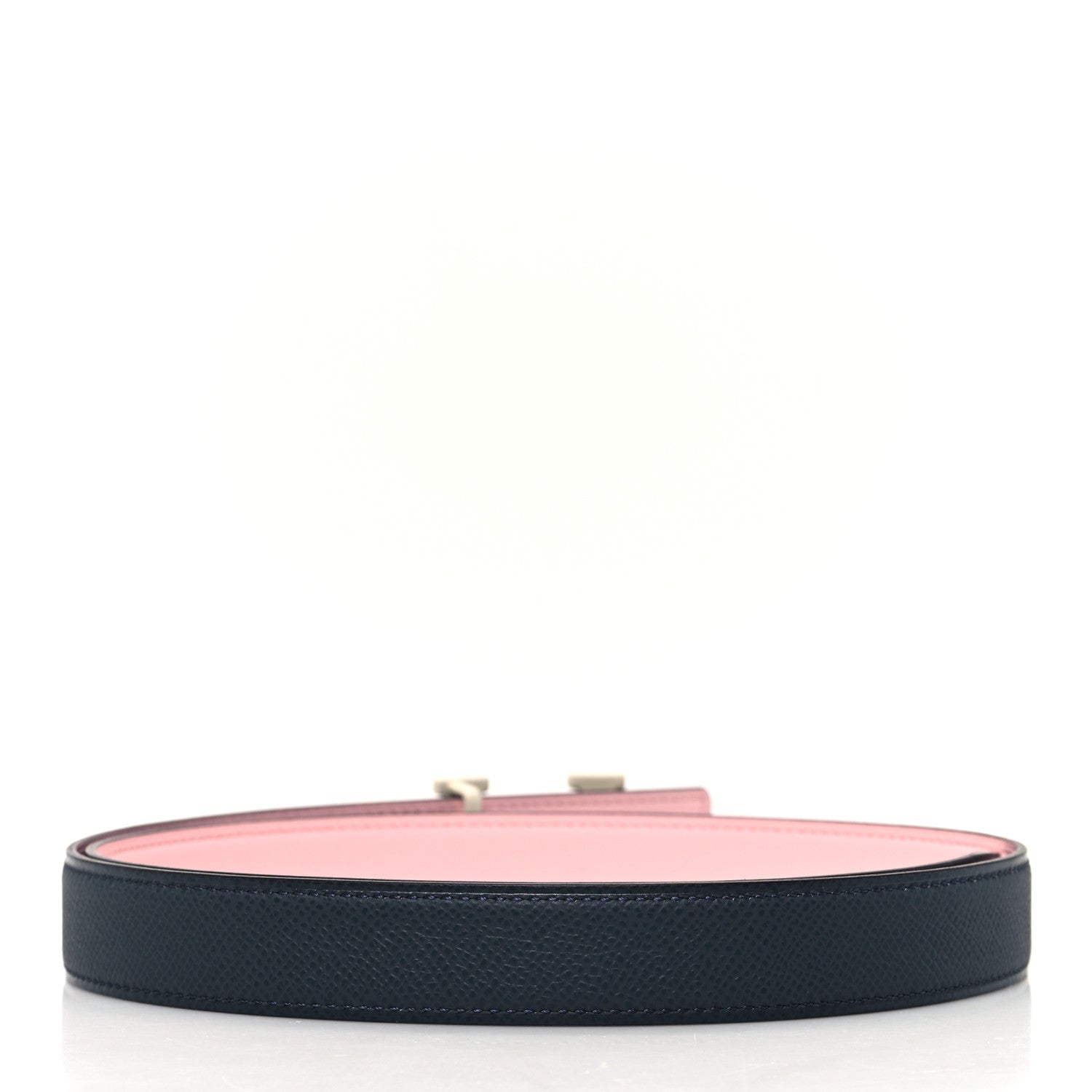 Hermes Swift Epsom H Email Coeur Belt 85 34 Rose Sakura Gris Misty 2 of 5