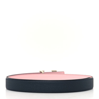 Hermes Swift Epsom H Email Coeur Belt 85 34 Rose Sakura Gris Misty 2 of 5