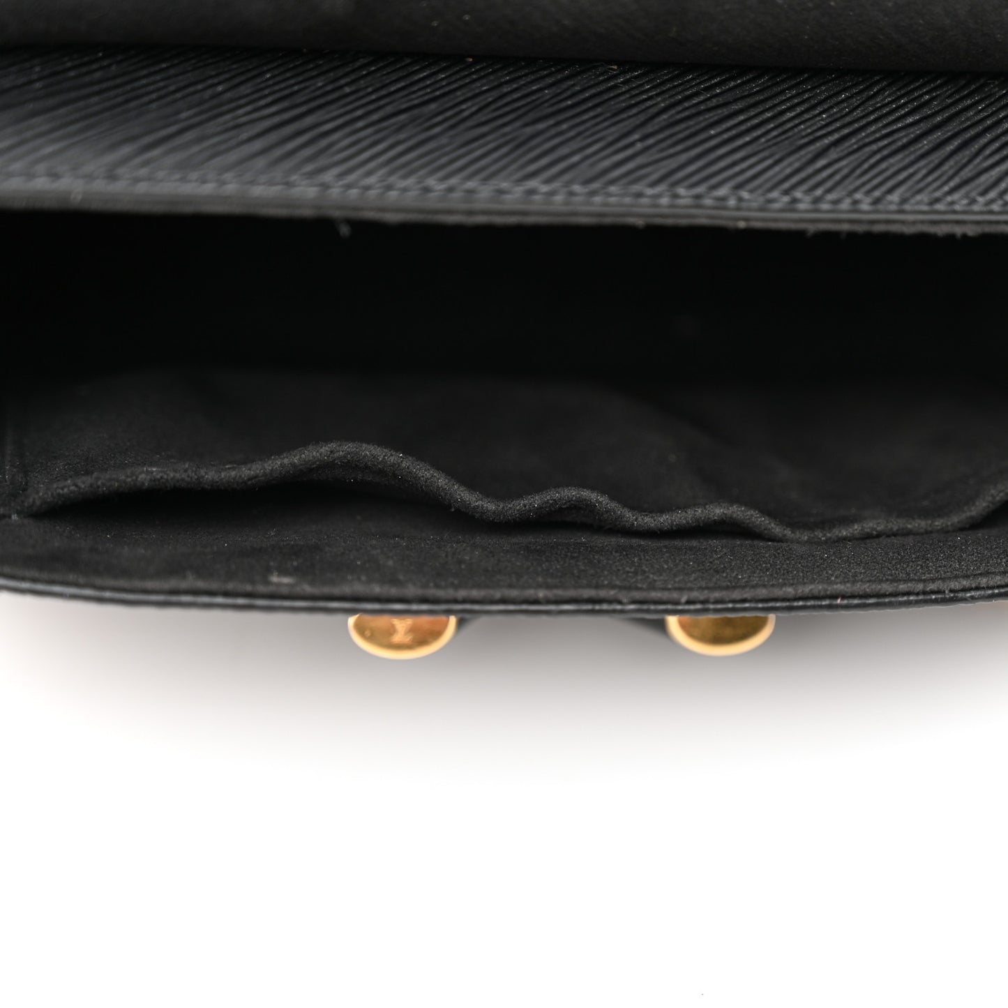 Epi Twist Shoulder Bag MM Matte Black Gold