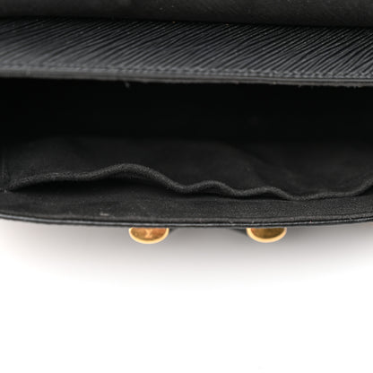Louis Vuitton Epi Twist Shoulder Bag MM Matte Black Gold 12 of 19
