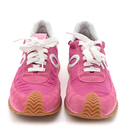Loewe Nylon Suede Flow Runners Sneakers 38 Pink 3 of 9