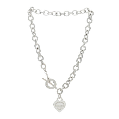 Tiffany Sterling Silver Return to Tiffany Heart Tag Toggle Necklace 3 of 4