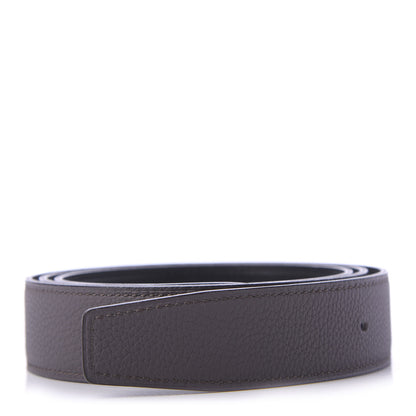 Hermes Box Togo 32mm Belt Strap 95 Black Etain 1 of 5