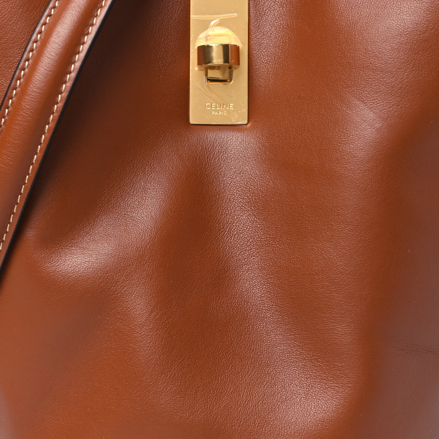 Celine Smooth Calfskin Teen Bucket 16 Tan 8 of 10