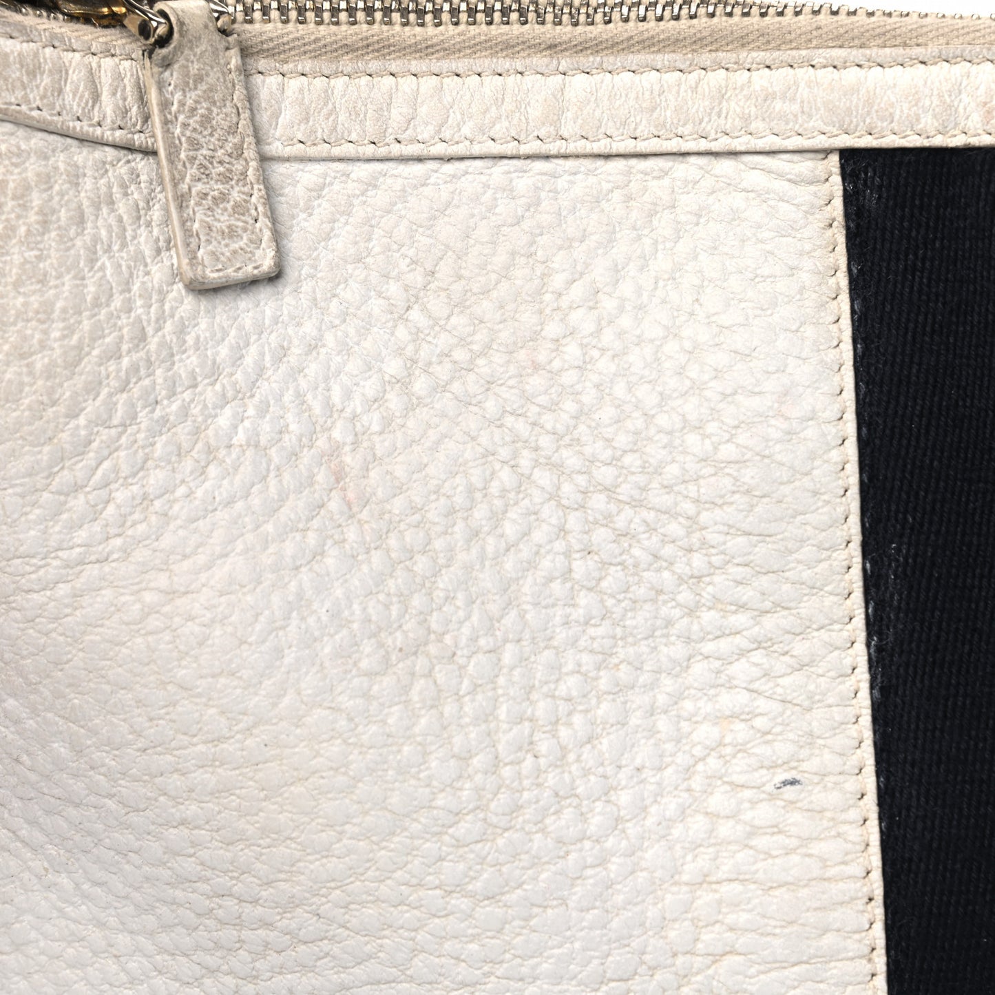 Calfskin Web Blondie Hobo White