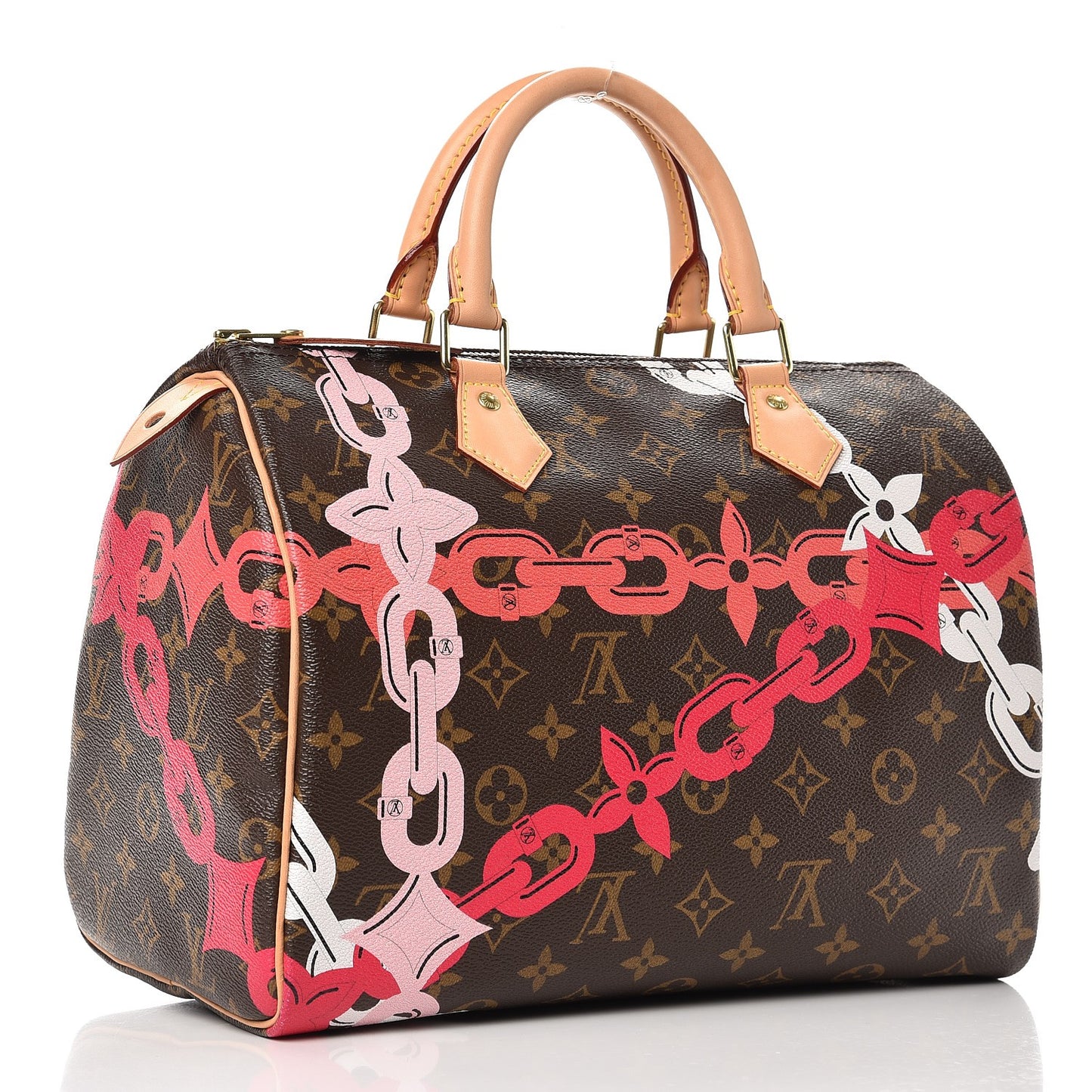 Monogram Bay Speedy 30 Rose Ballerine Poppy