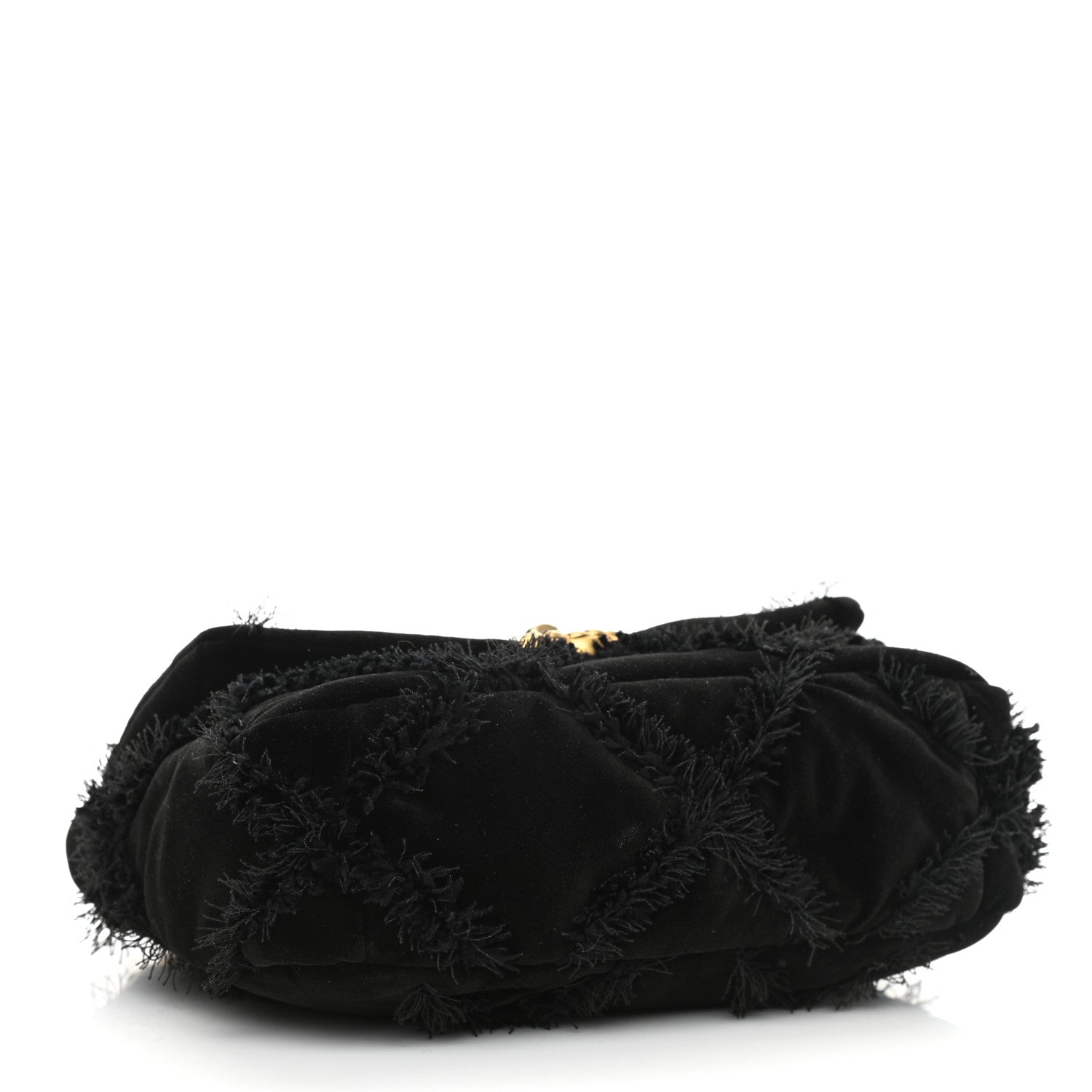 Chanel Cotton Canvas Quilted Medium Chanel 19 Flap Black 4 of 10