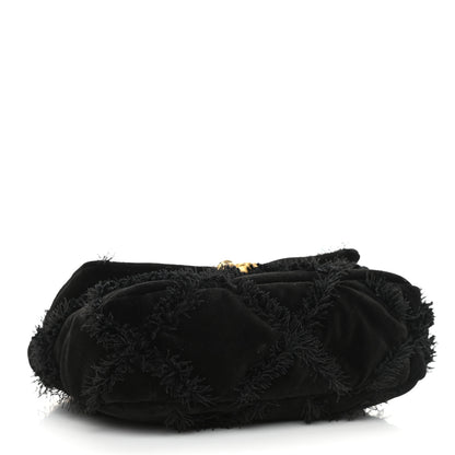 Chanel Cotton Canvas Quilted Medium Chanel 19 Flap Black 4 of 10