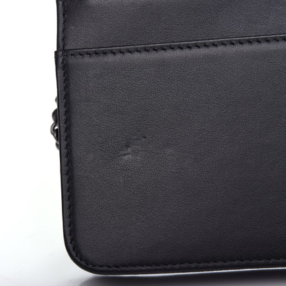 Chanel Caviar Quilted Boy Wallet On Chain WOC Charcoal 11 of 11