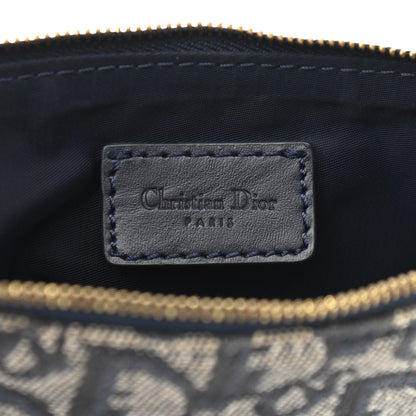 Christian Dior Monogram Mini Saddle Pochette Navy 13 of 14