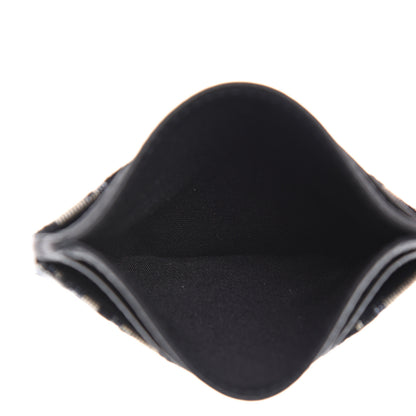 Christian Dior Grained Calfskin Oblique Card Holder Black 4 of 8