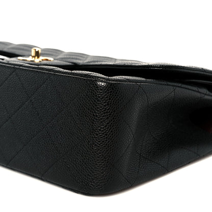 Chanel Caviar Quilted Jumbo Double Flap Black 11 of 11