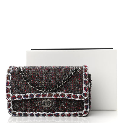 Chanel Tweed Quilted Medium Double Flap 15 of 15