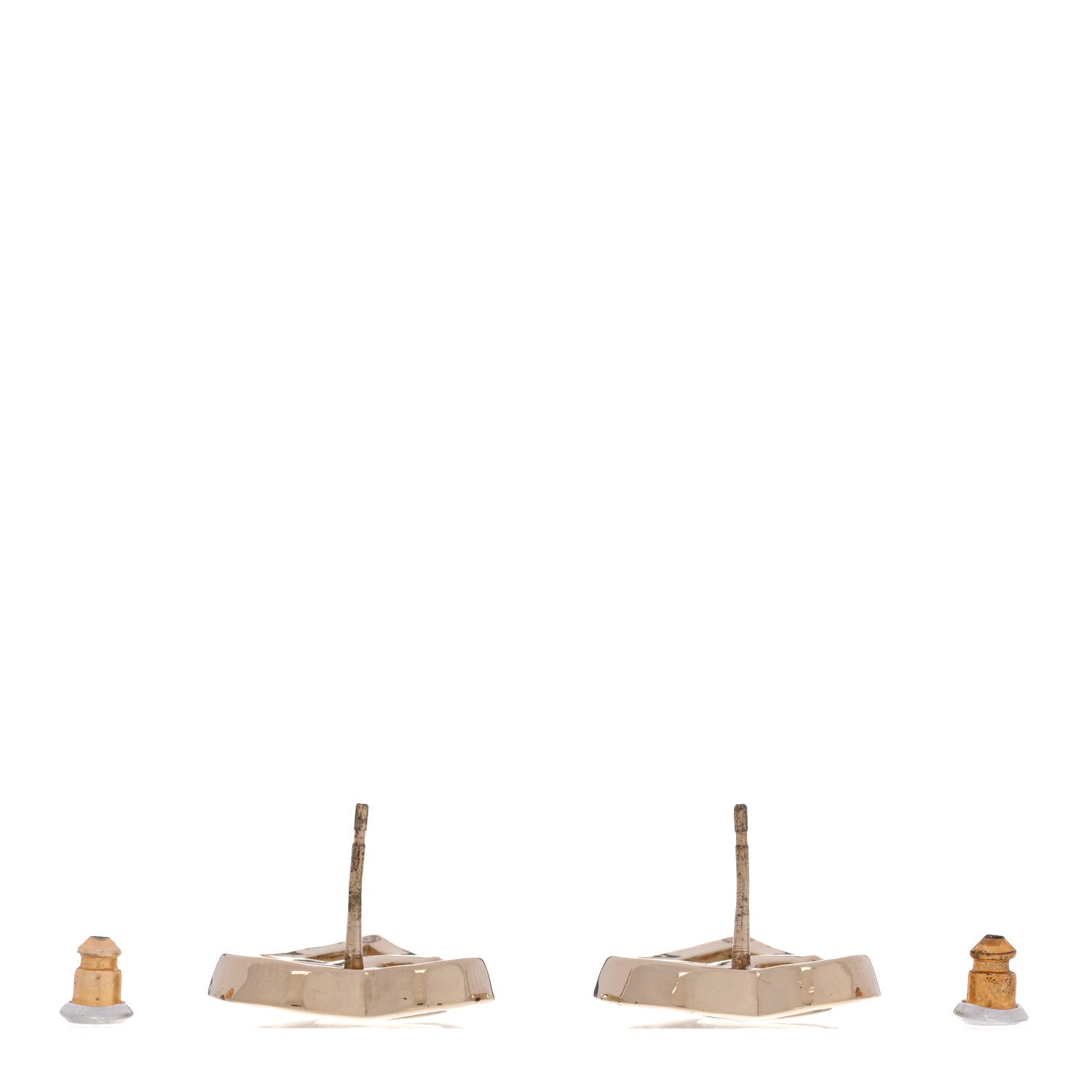 Chanel Metal CC Heart Coco In Love Earrings Gold 3 of 5
