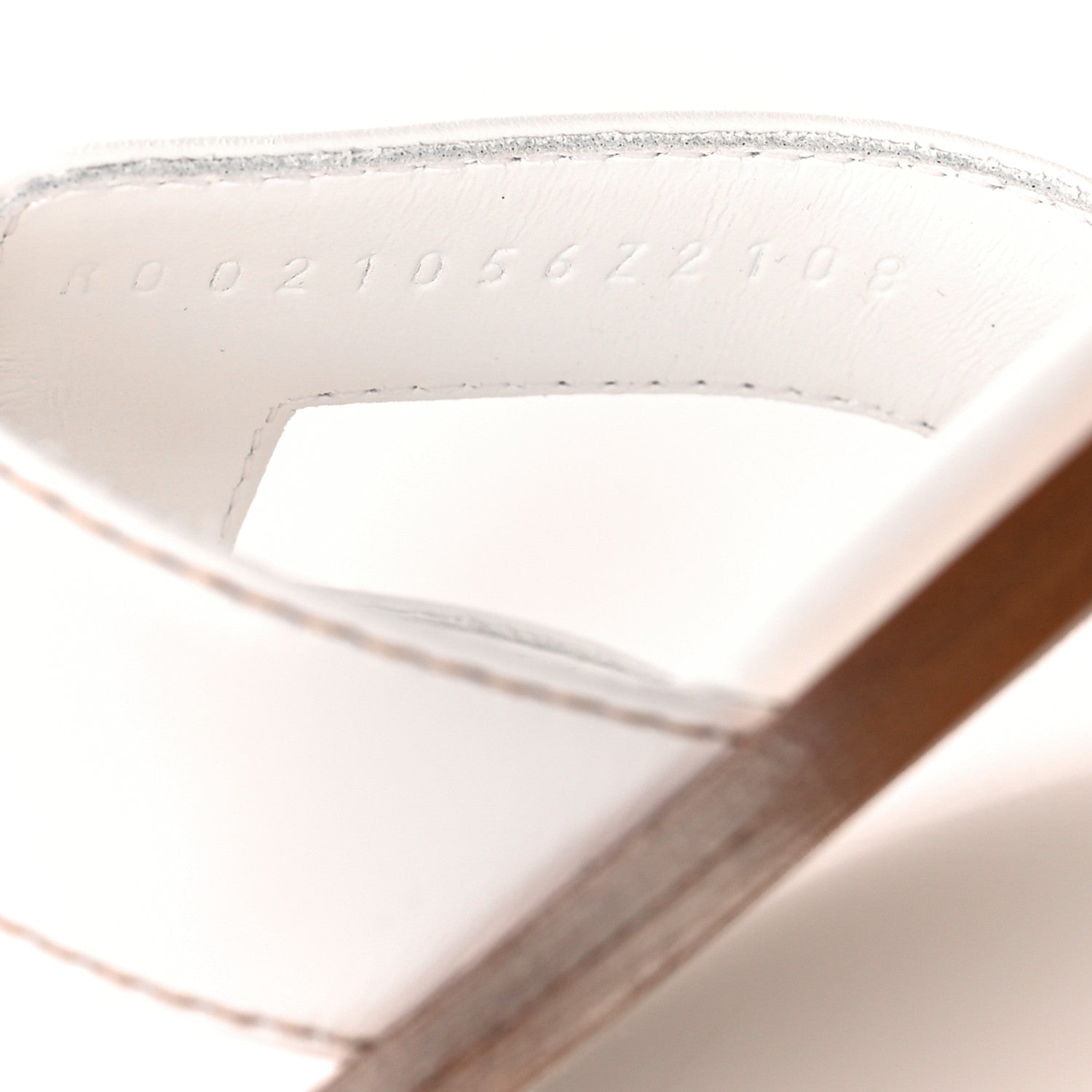 Hermes Box Calfskin Oran Sandals 36 White 6 of 8