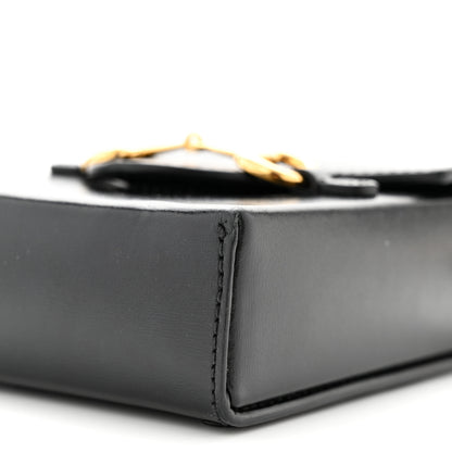 Gucci Boarded Plutone Calfskin Mini Horsebit 1955 Crossbody Bag Black 10 of 10