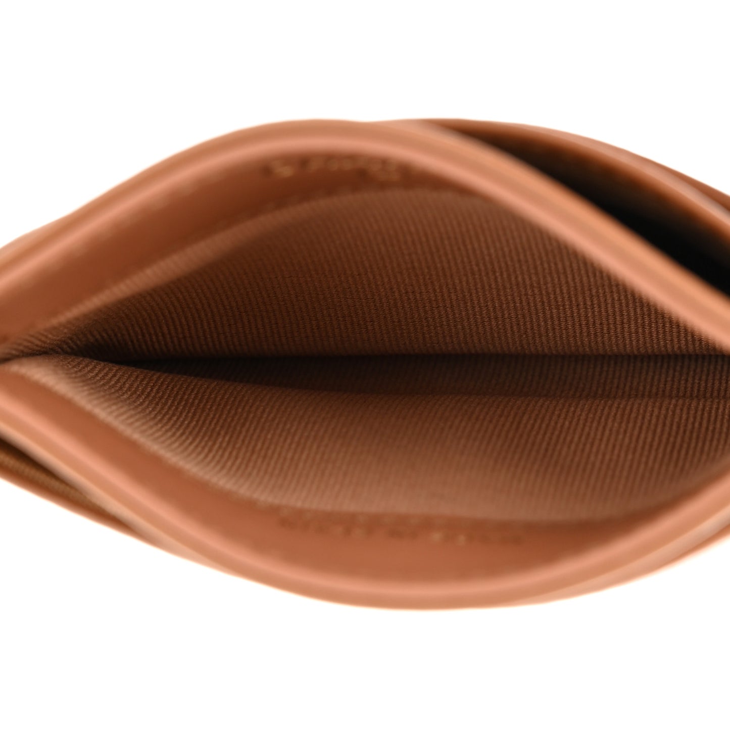 Lambskin Quilted Chanel 19 Card Holder Brown