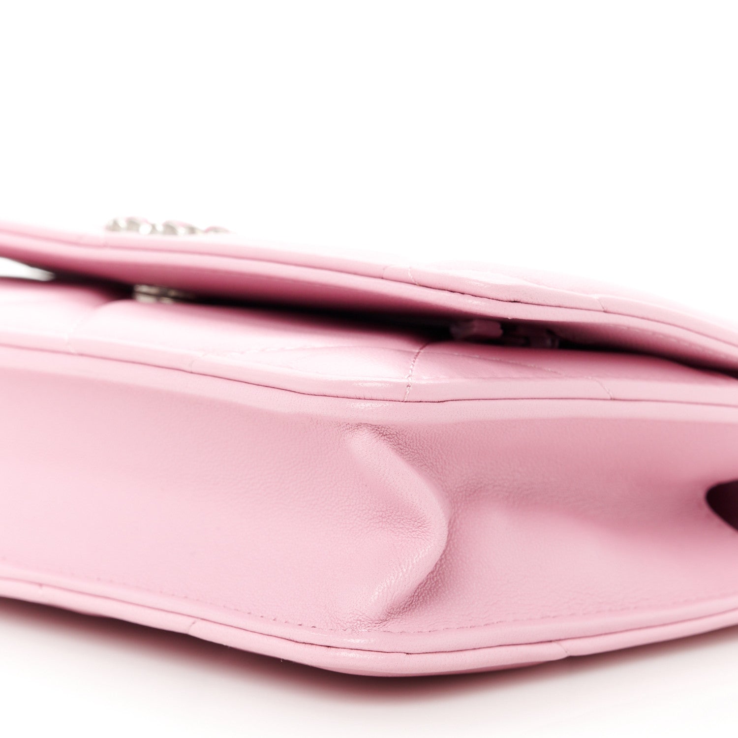 Chanel Lambskin Quilted Chanel 19 Wallet On Chain WOC Pink 11 of 12