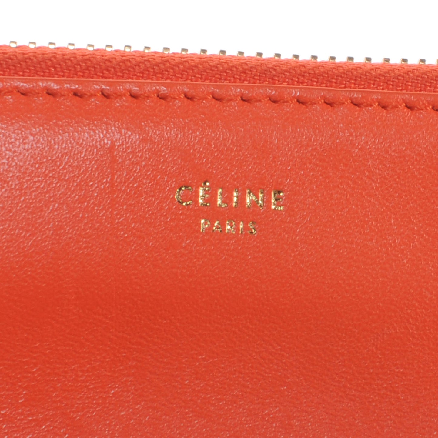 Leather Trio Crossbody Bag Fluo Orange