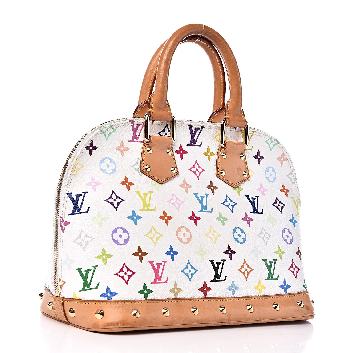 Louis Vuitton Monogram Multicolor Alma White 3 of 11
