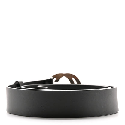 Gucci Calfskin Studded Interlocking G Belt 100/40 Black 2 of 7
