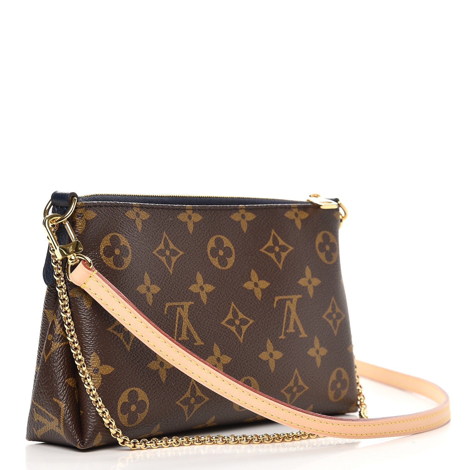 Louis Vuitton Monogram Pallas Clutch Blue Marine 3 of 8