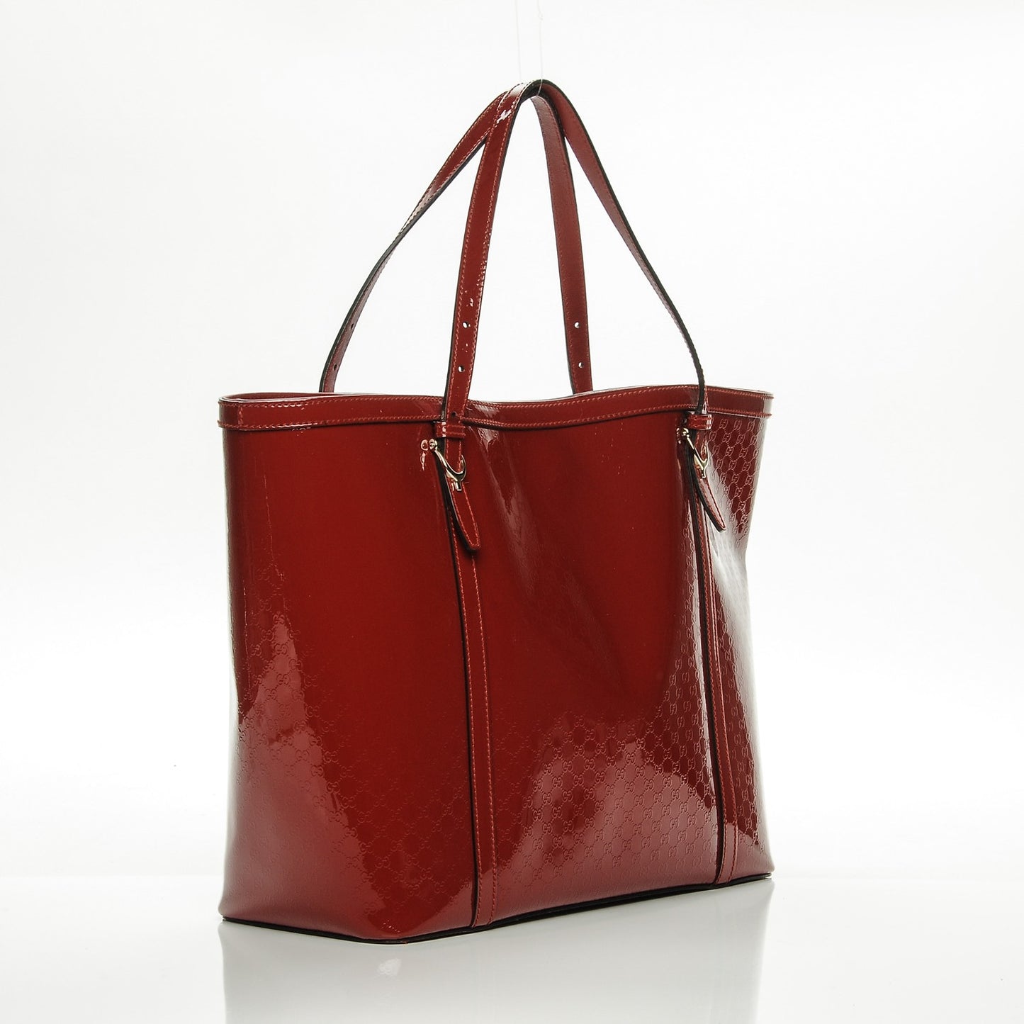 Patent Microguccissima Medium Nice Tote Rose Bed