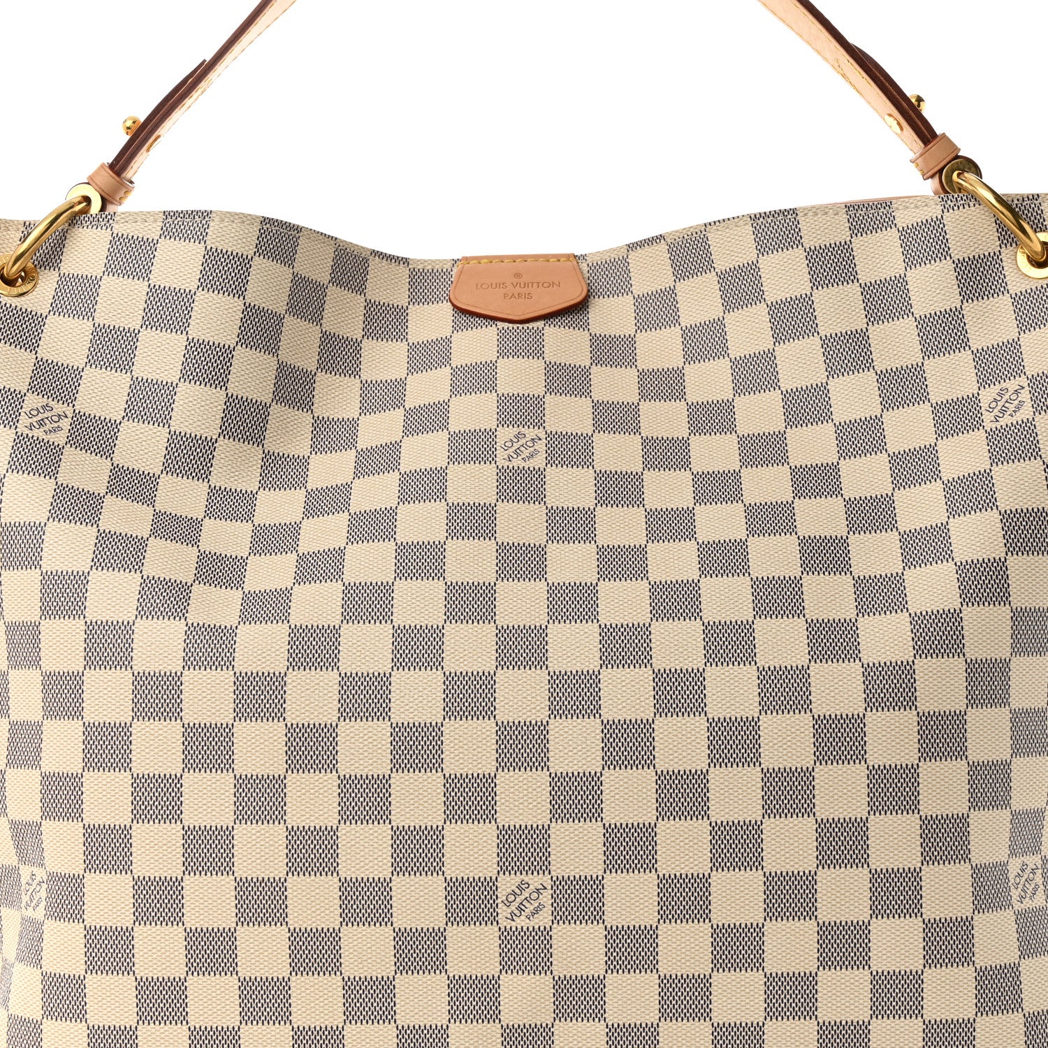 Louis Vuitton Damier Azur Graceful MM Rose Ballerine 7 of 9