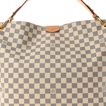 Louis Vuitton Damier Azur Graceful MM Rose Ballerine 7 of 9