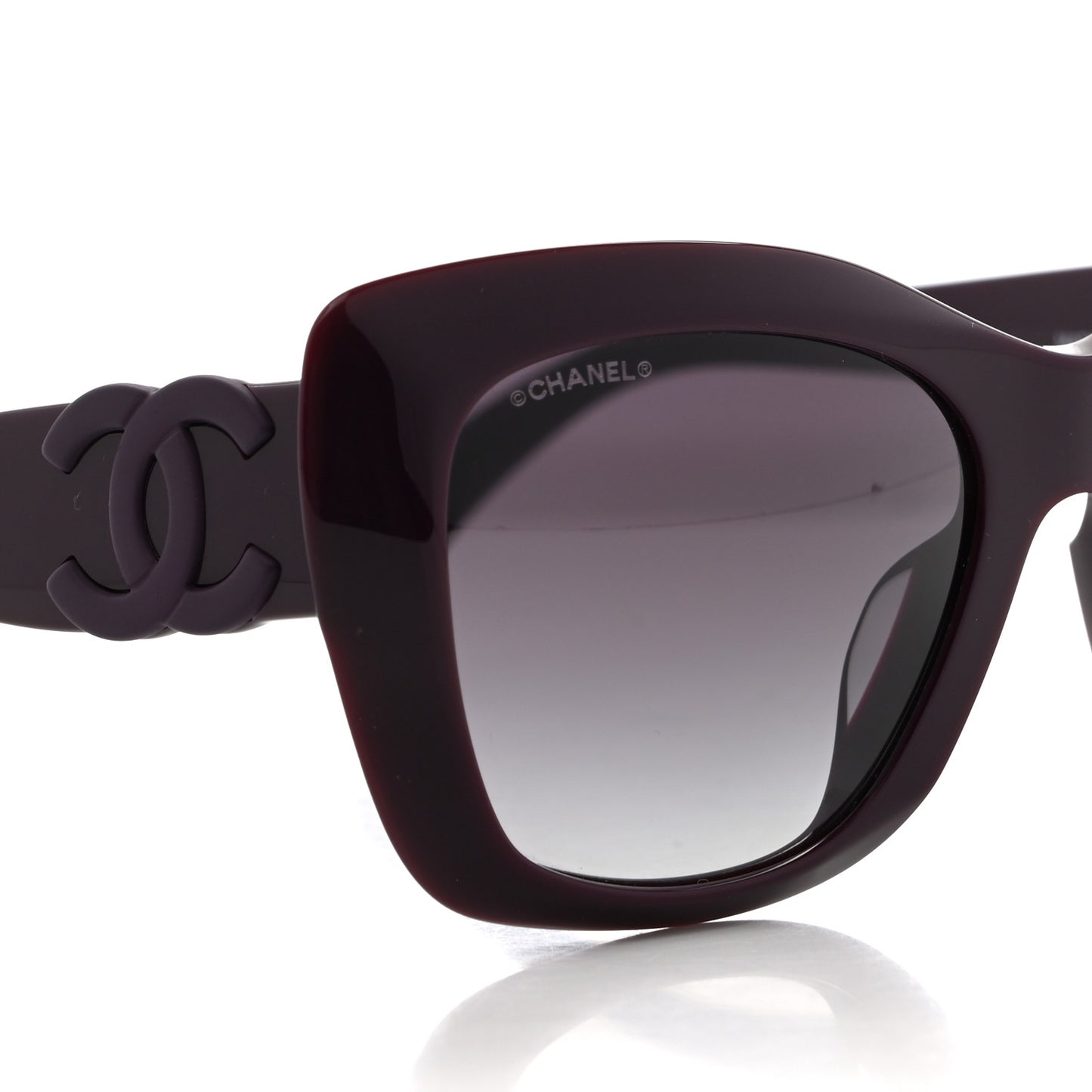 Acetate Square Sunglasses 71395 Purple