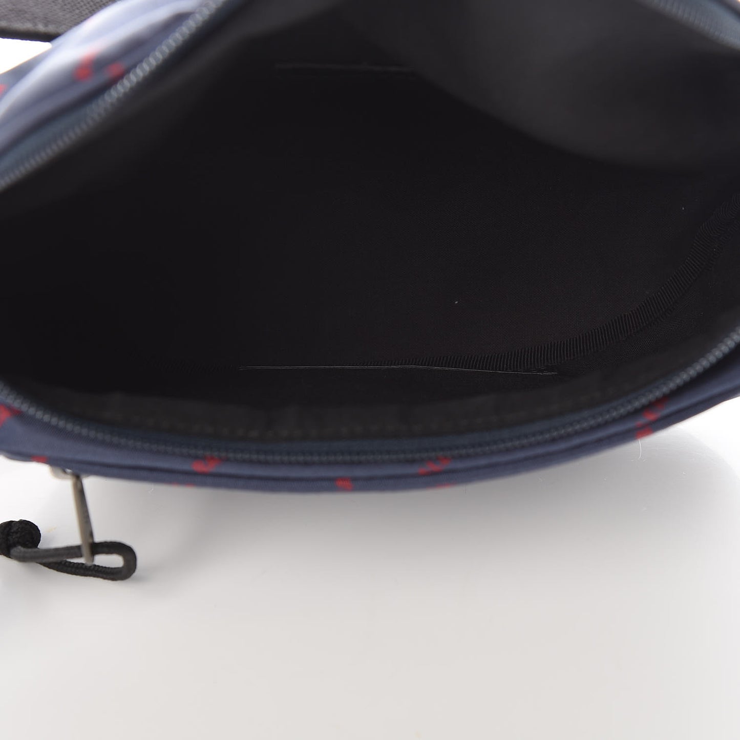 Twill Nylon Allover Logo Explorer Beltpack Bleu Canopee Rouge
