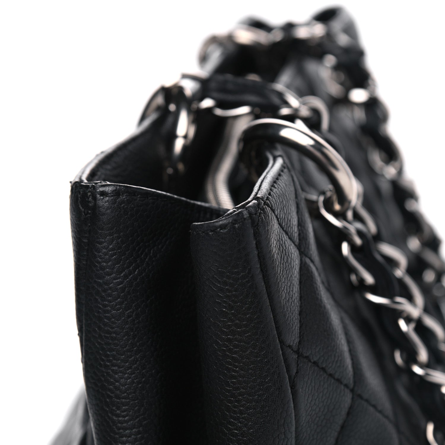 Chanel Caviar Quilted Grand Shopping Tote GST Black 10 of 12
