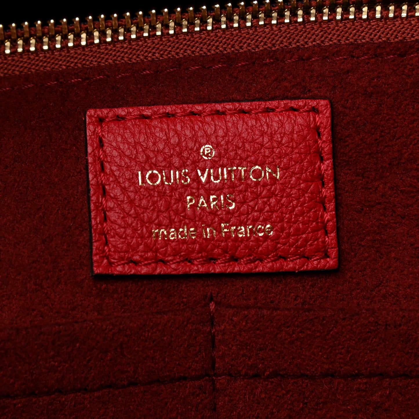 Calfskin Monogram Kimono Tote Cherry