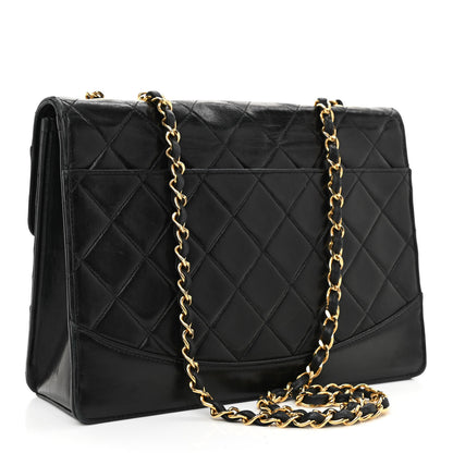 Chanel Lambskin Quilted Medium Mademoiselle Single Flap Black 3 of 13