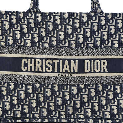 Christian Dior Oblique Medium Book Tote Blue Multicolor 13 of 13