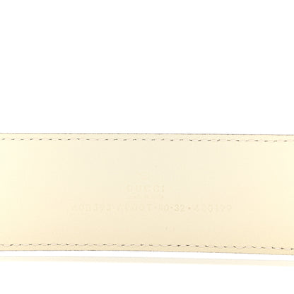 Gucci Calfskin Double G 40mm Belt 80 32 Mystic White 3 of 5