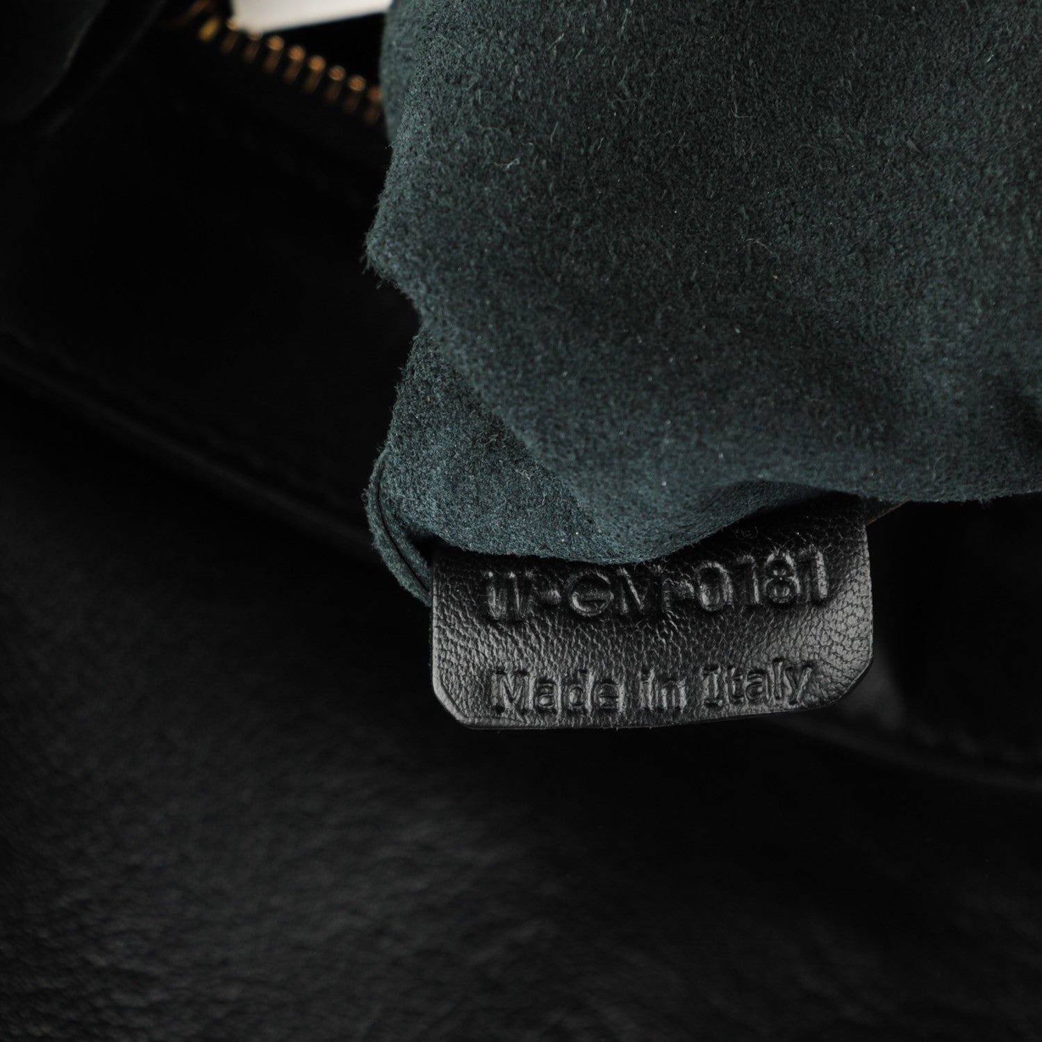 Celine Lambskin Horizontal Zipper Gusset Cabas Black 7 of 7