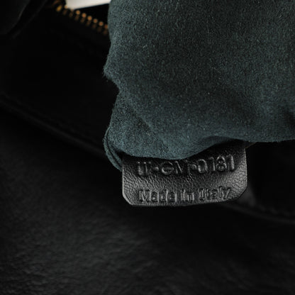 Celine Lambskin Horizontal Zipper Gusset Cabas Black 7 of 7