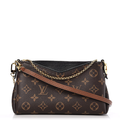 Louis Vuitton Monogram Pallas Clutch Black 1 of 10