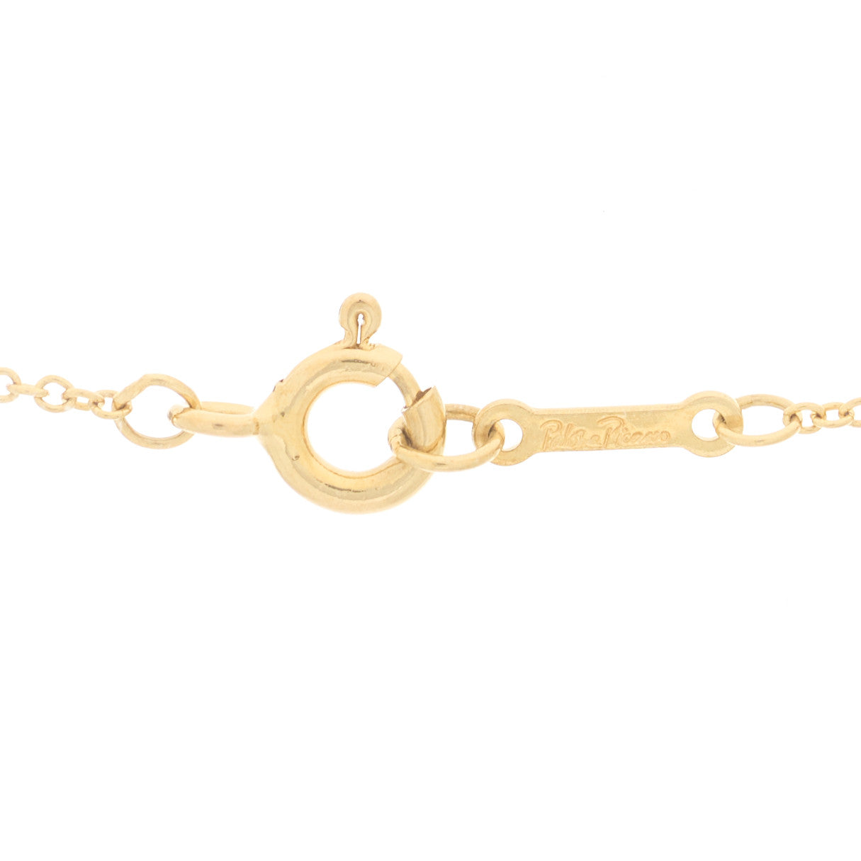 18K Yellow Gold Mini Paloma Picasso Loving Heart Pendant Necklace