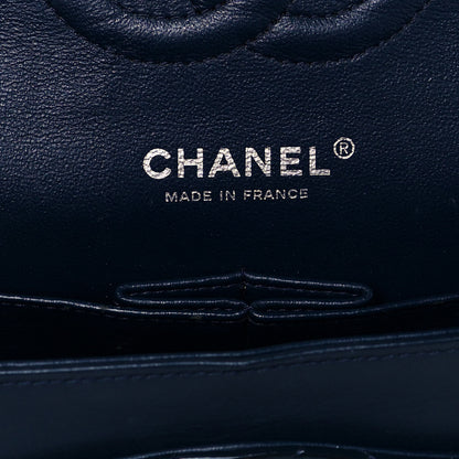 Chanel Patent Quilted Medium Double Flap Navy 5 of 10