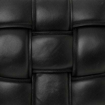 Bottega Veneta Lambskin Maxi Intreccio Padded Chain Cassette Crossbody Bag Black 8 of 10