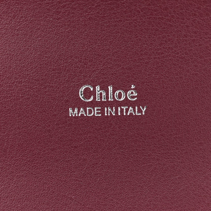Chloe Calfskin Embossed Small Aby Lock Brown Purple 6 of 11