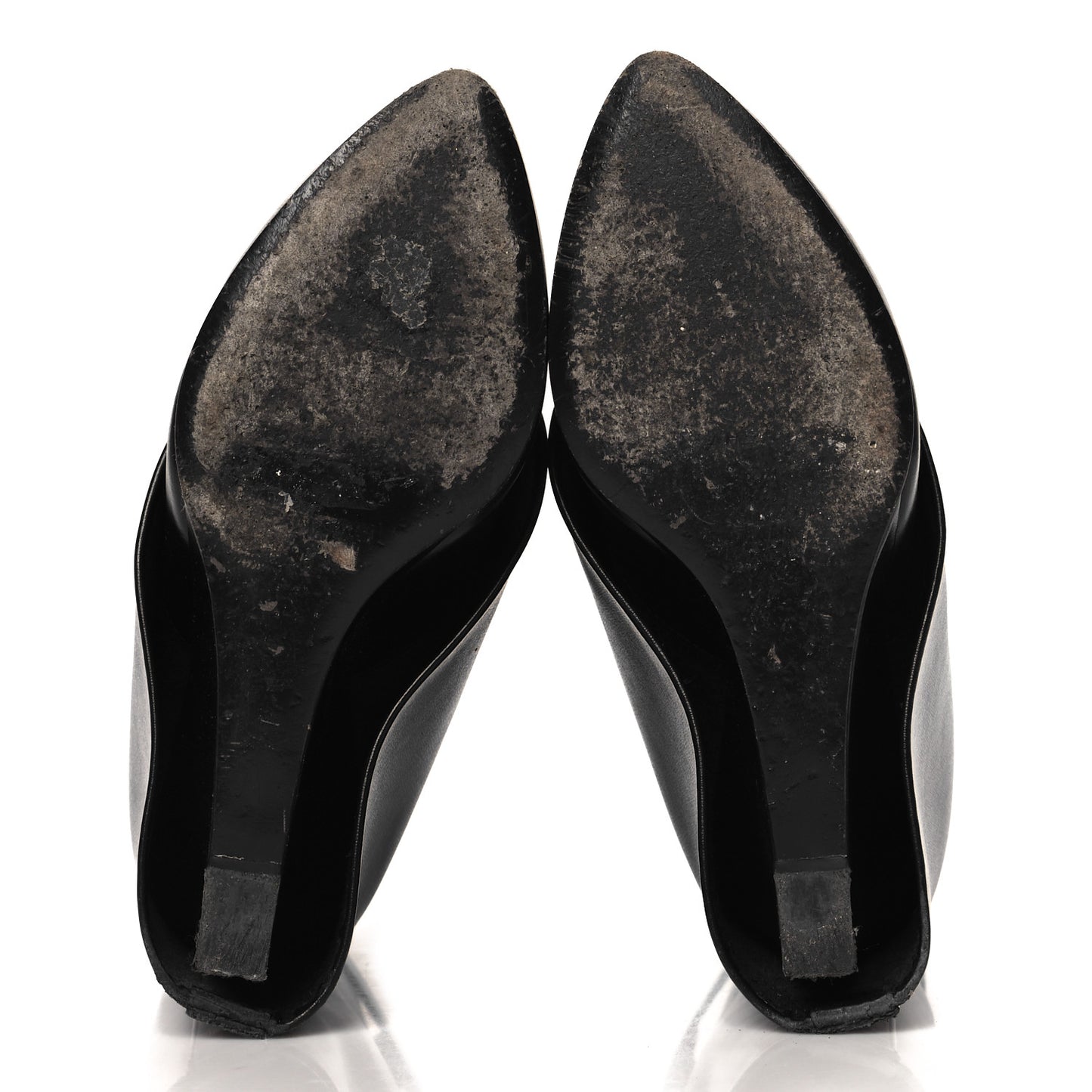 Calfskin Shark Lock Ankle Boots 36 Black